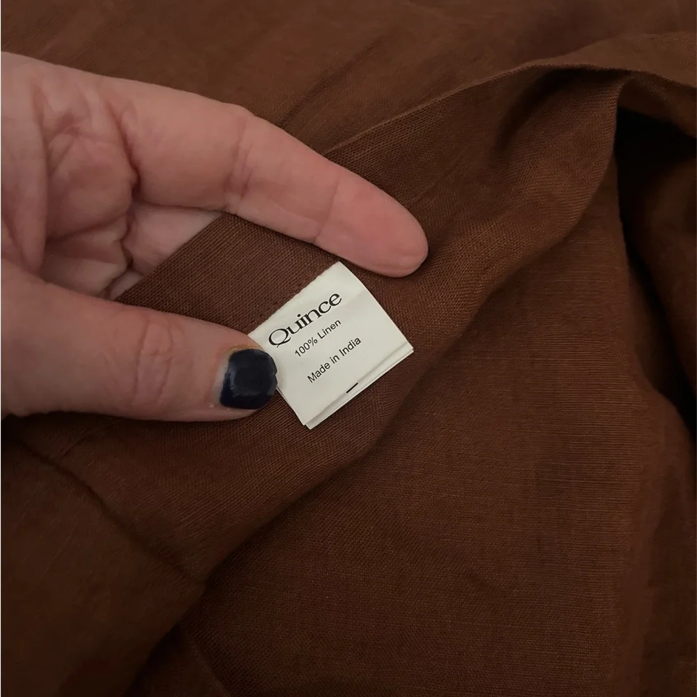 NWOT Quince European Linen Euro Sham (Bordeaux)